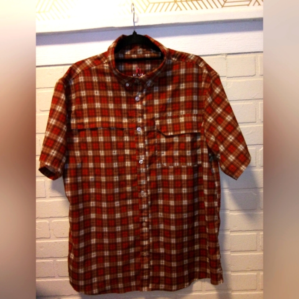Killik men's vented plaid fishing shirt